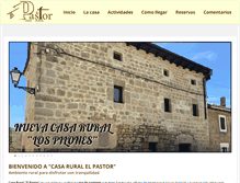 Tablet Screenshot of casaruralelpastor.com